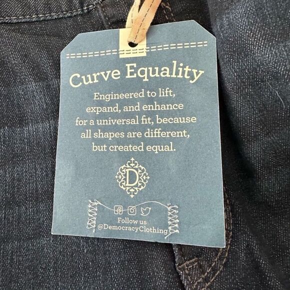 Democracy Blue Skinny Jegging Jeans Classic Fit Ab Solution Booty Lift Jeggings - Picture 4 of 10